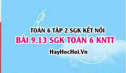 Bài 9.13 SGK Toán 6 tập 2 Kết nối tri thức